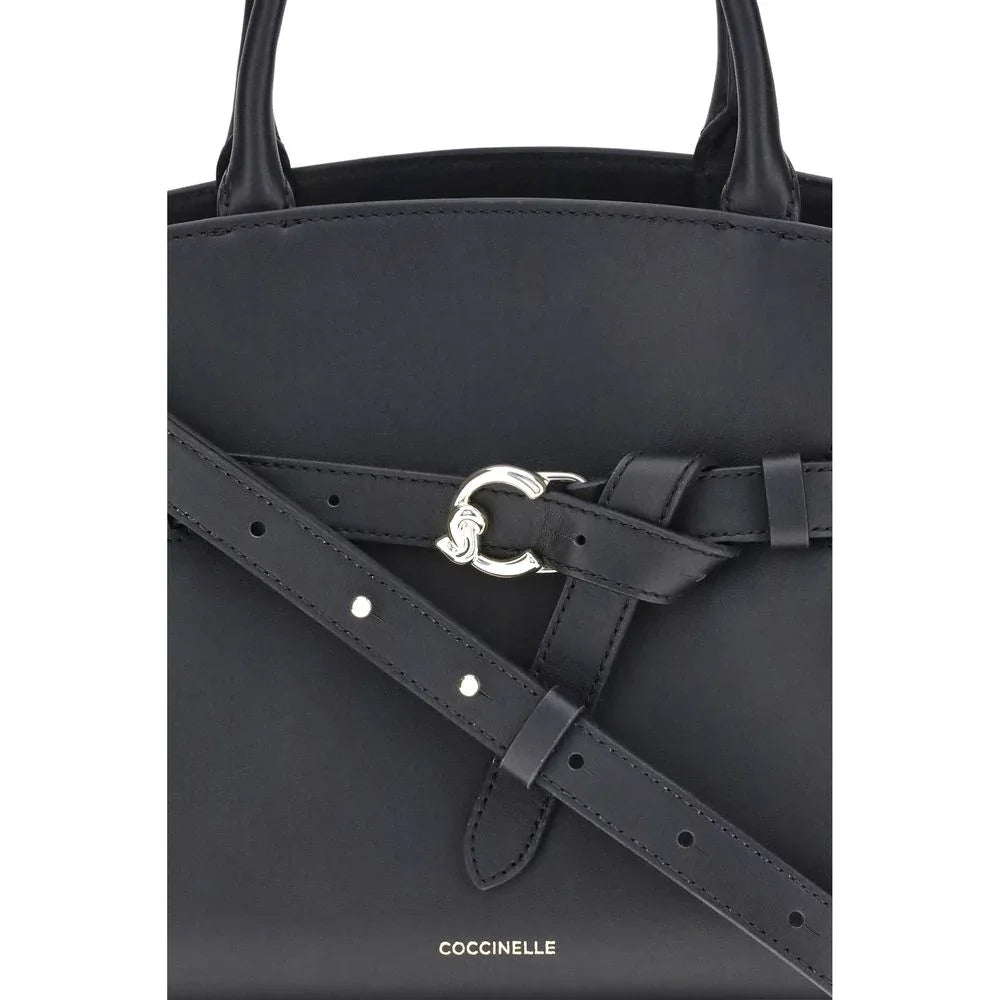 Coccinelle Black Calf Leather Bos Taurus Handbag