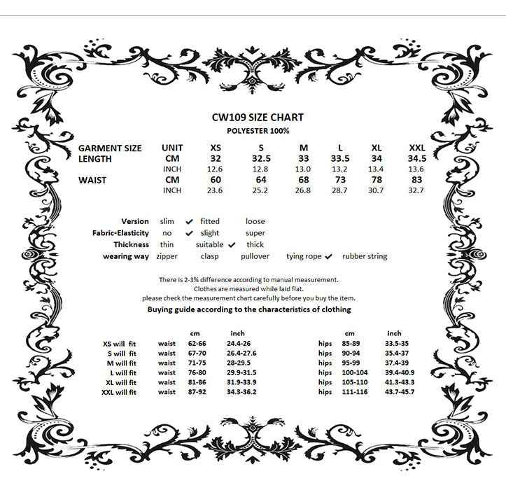 Dark in Love Talia Gothic Longline Metal Boned Corset