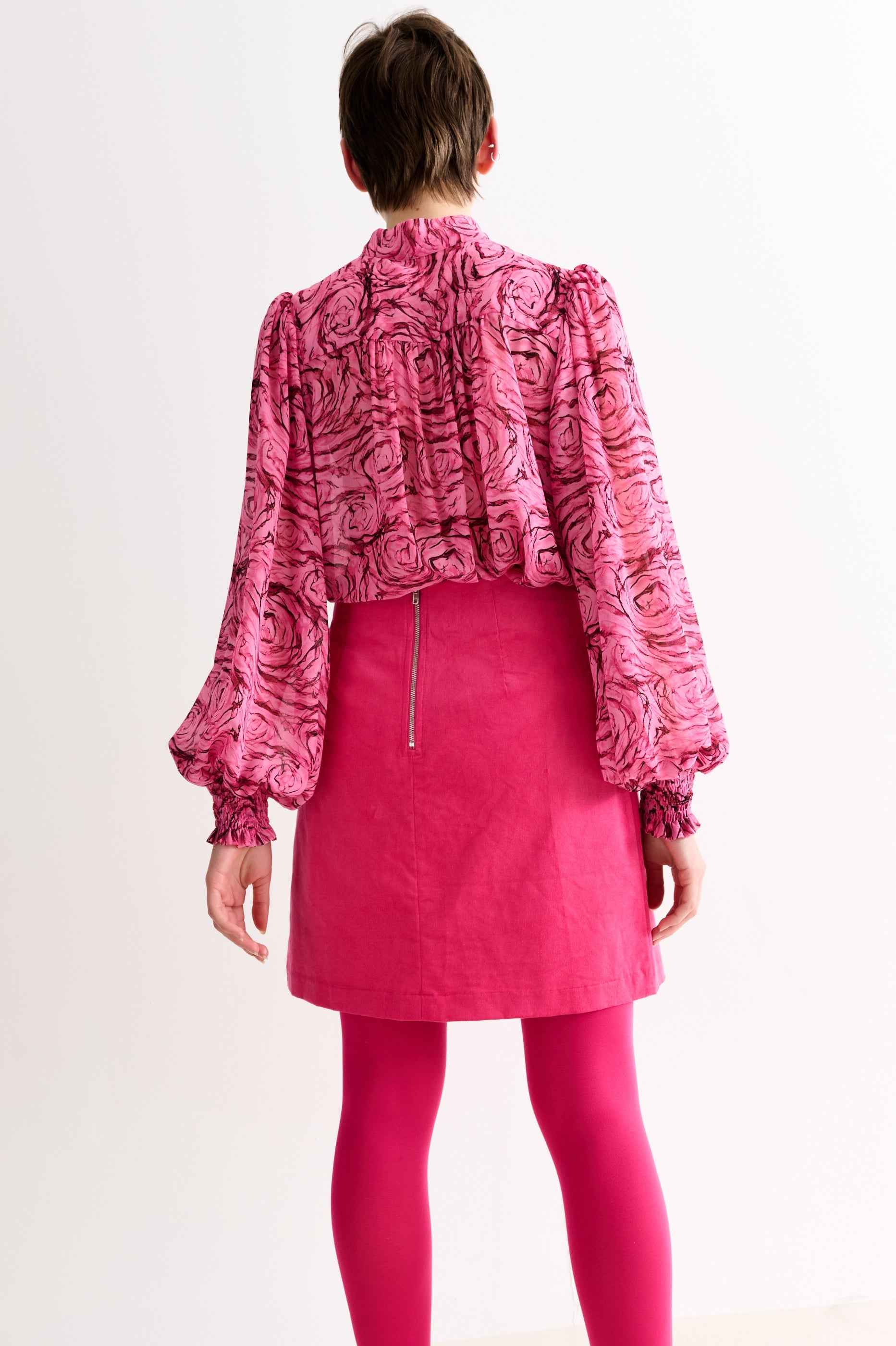 Dylan Babycord Mini Skirt - Pink