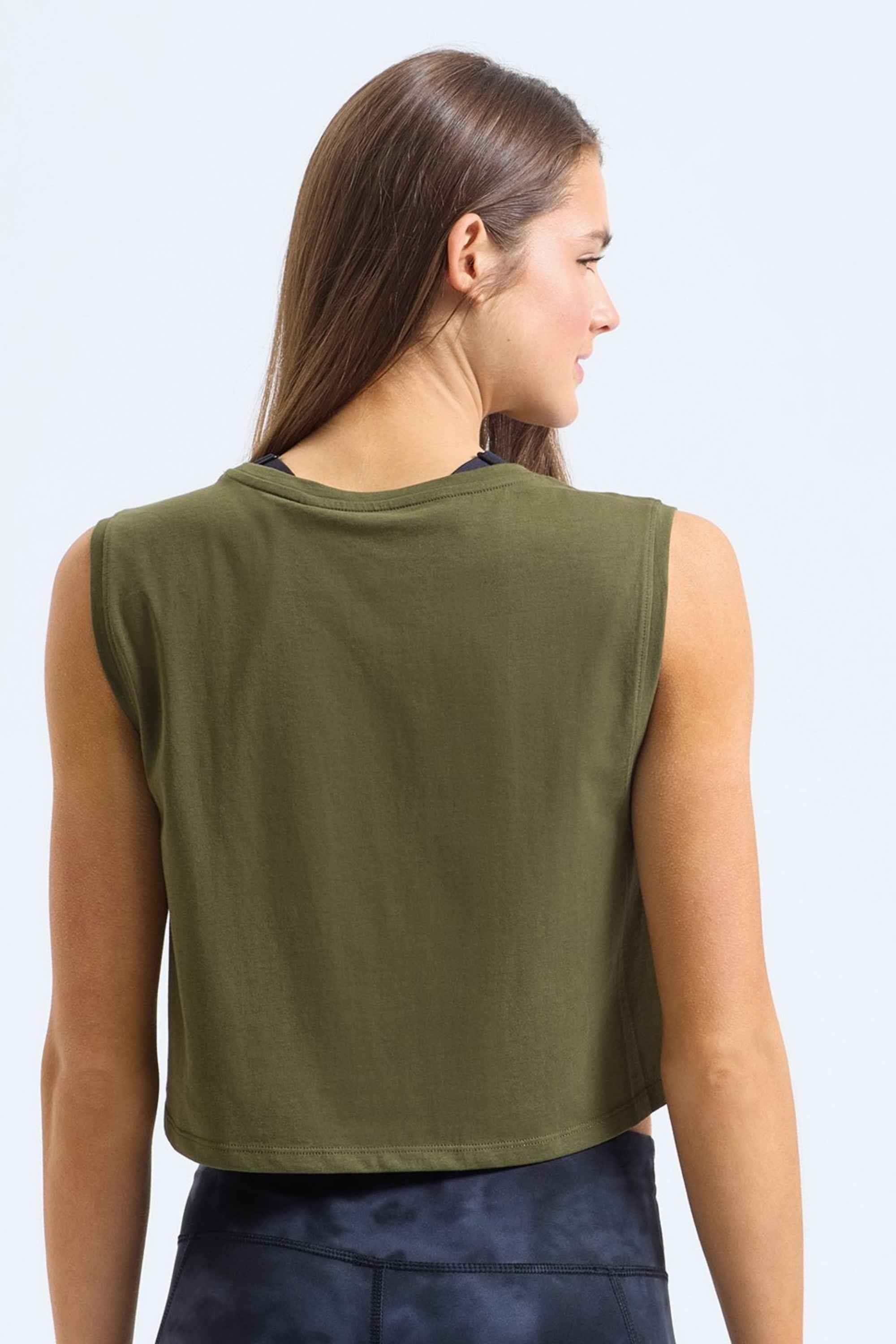 FLOW Organic Cotton Cropped Tank