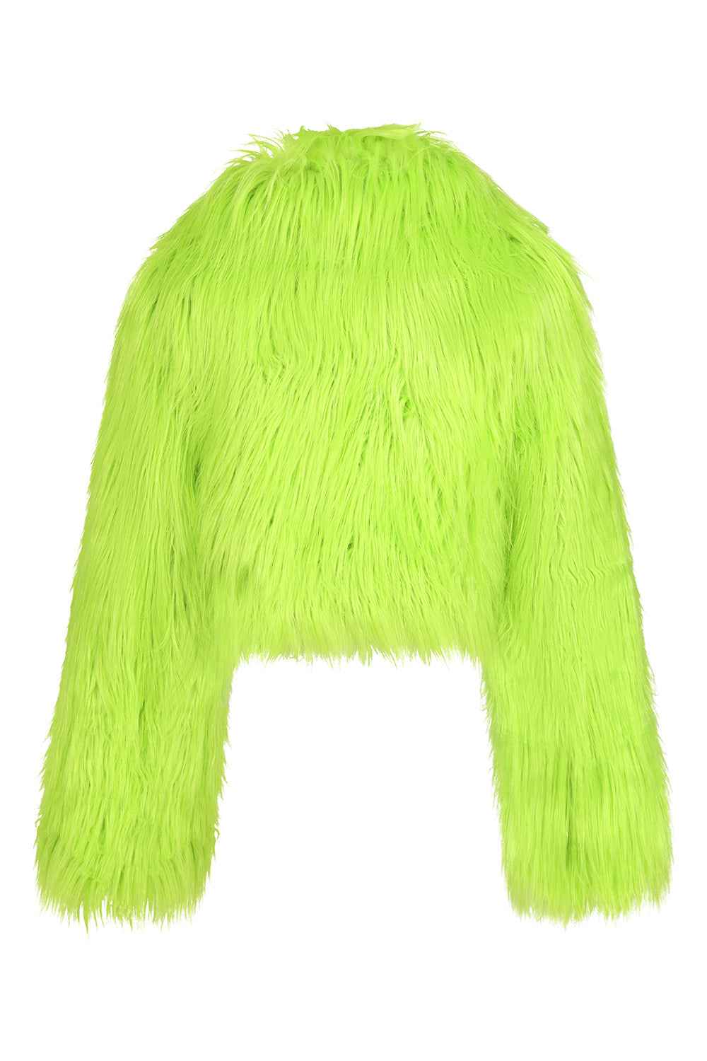 Banned Apparel Glacia Neon Green Faux Fur Jacket