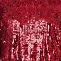 Yumi Burgundy Sequin Tunic Dress With Balloon Sleeves