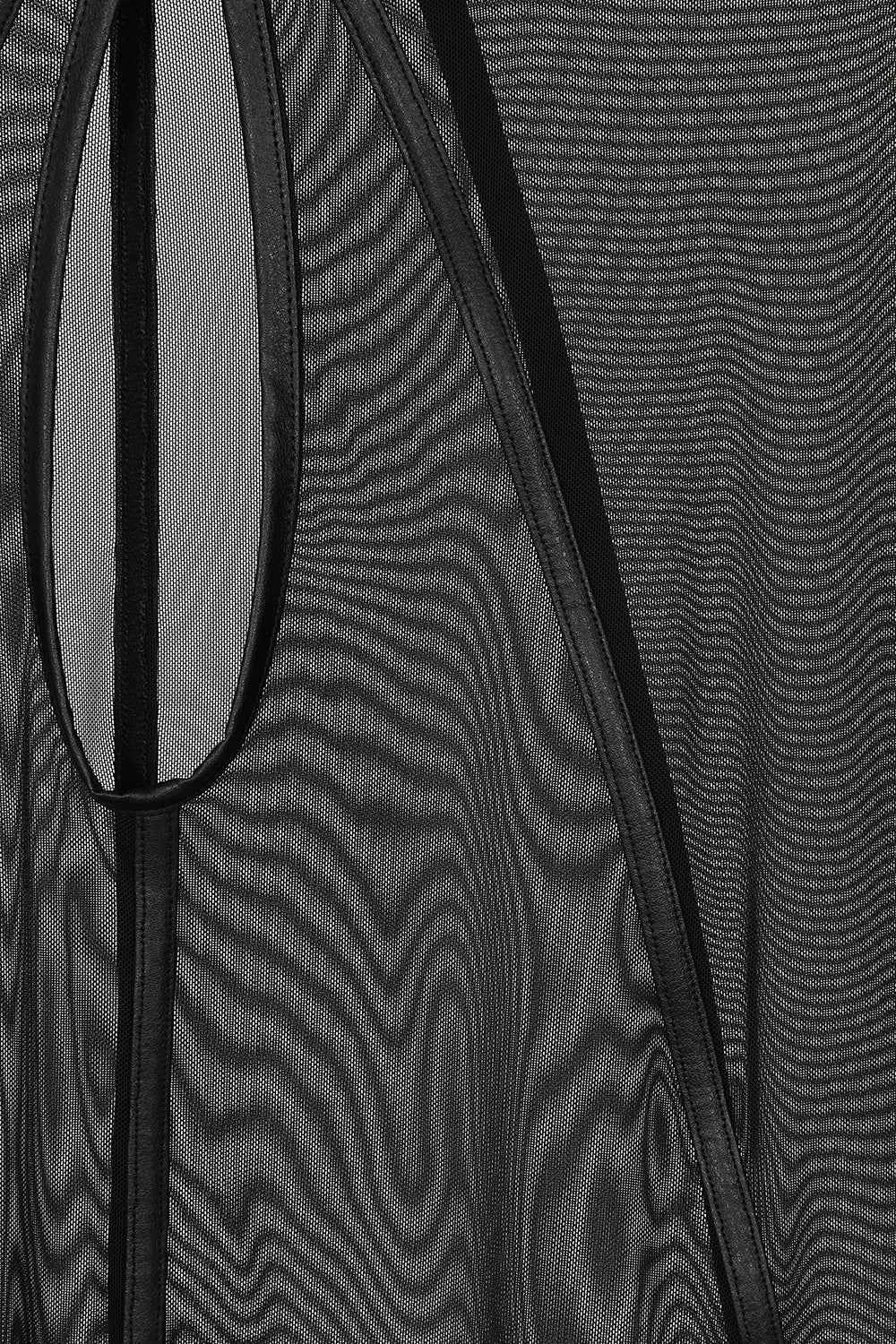 Necessary Evil Leutogi Mesh Bat Wing Effect Poncho Top