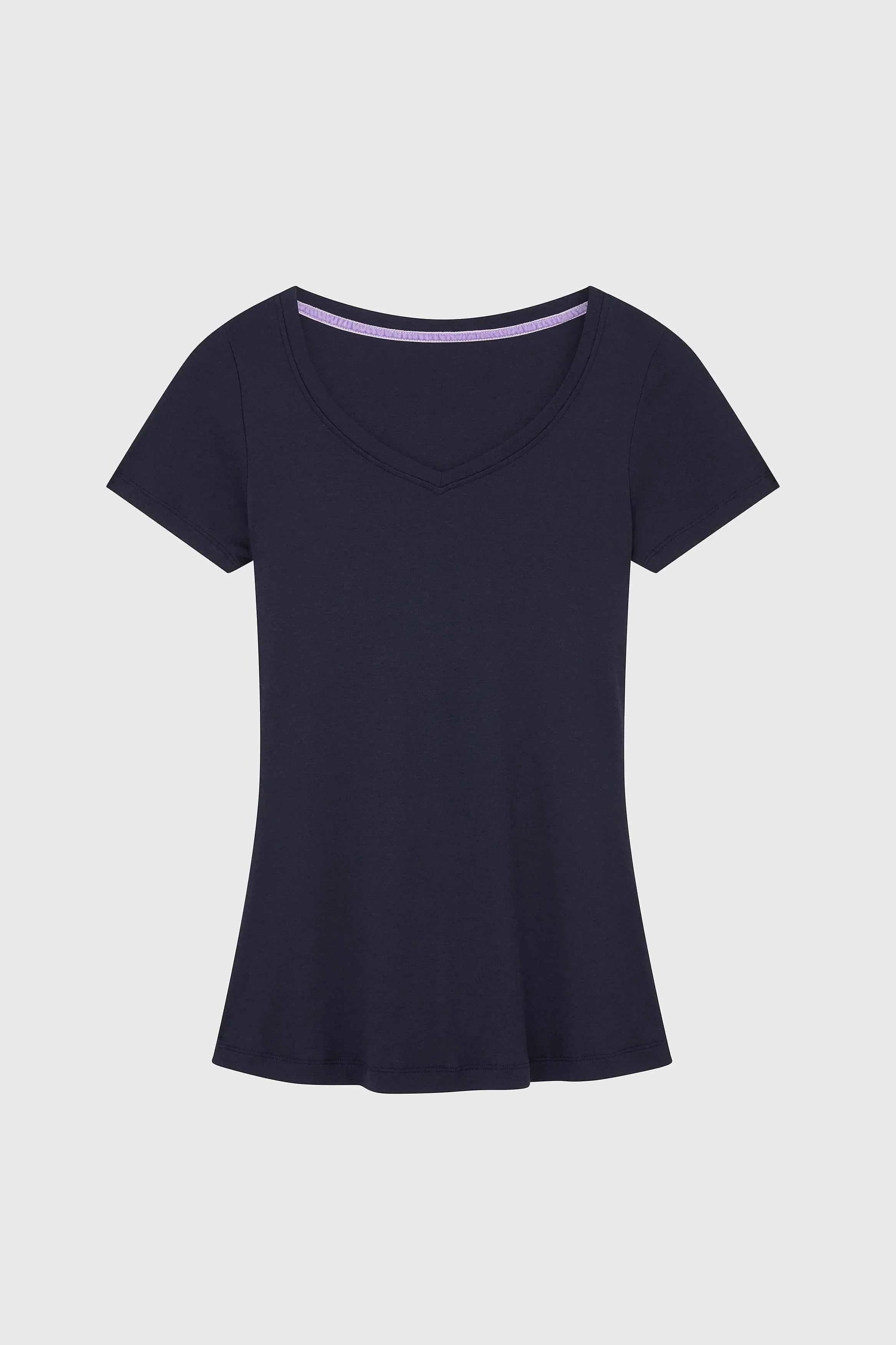 V Neck Cotton Modal Blend T-shirt