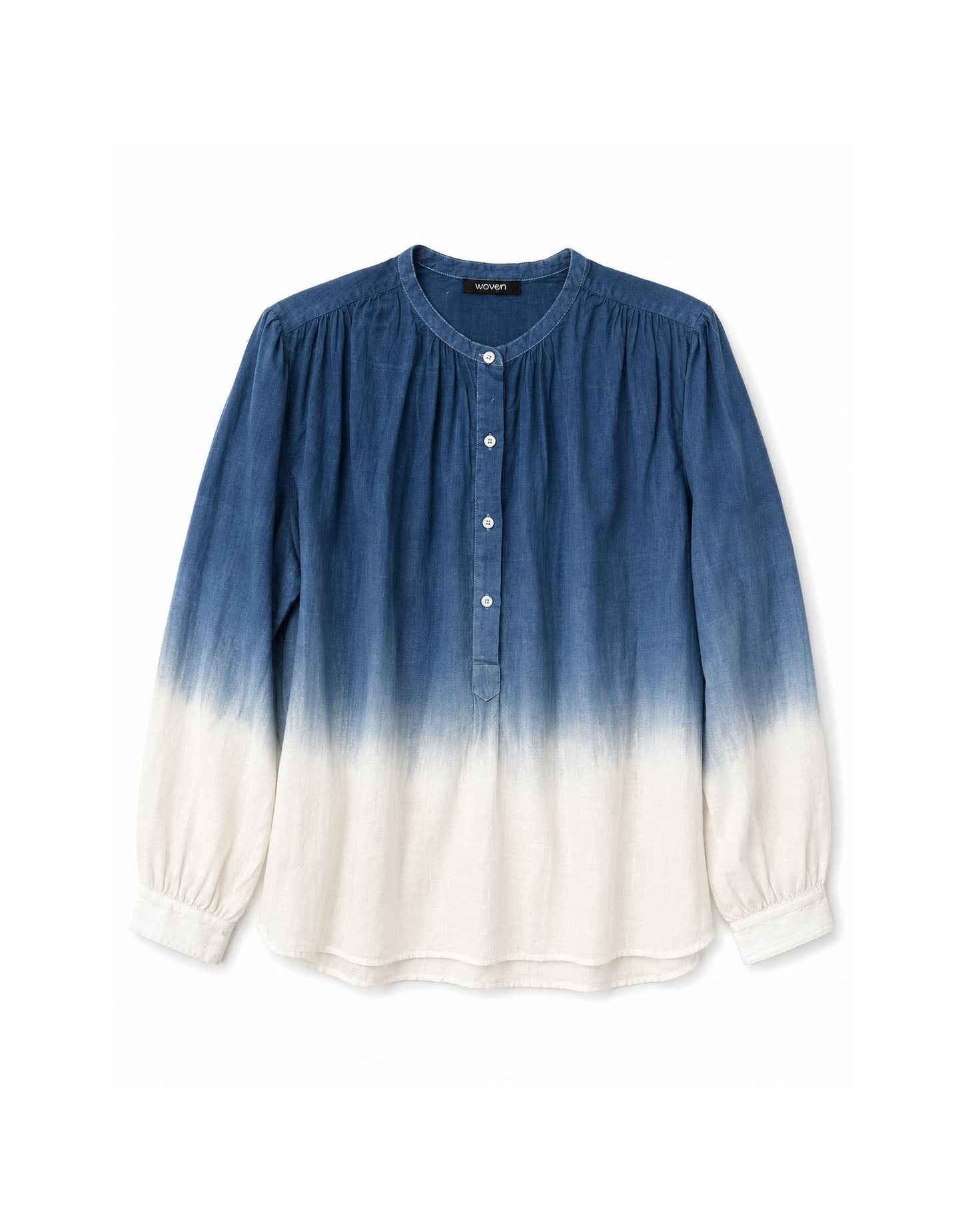 wren blouse | indigo/ecru dip dye | now £75 in the sale