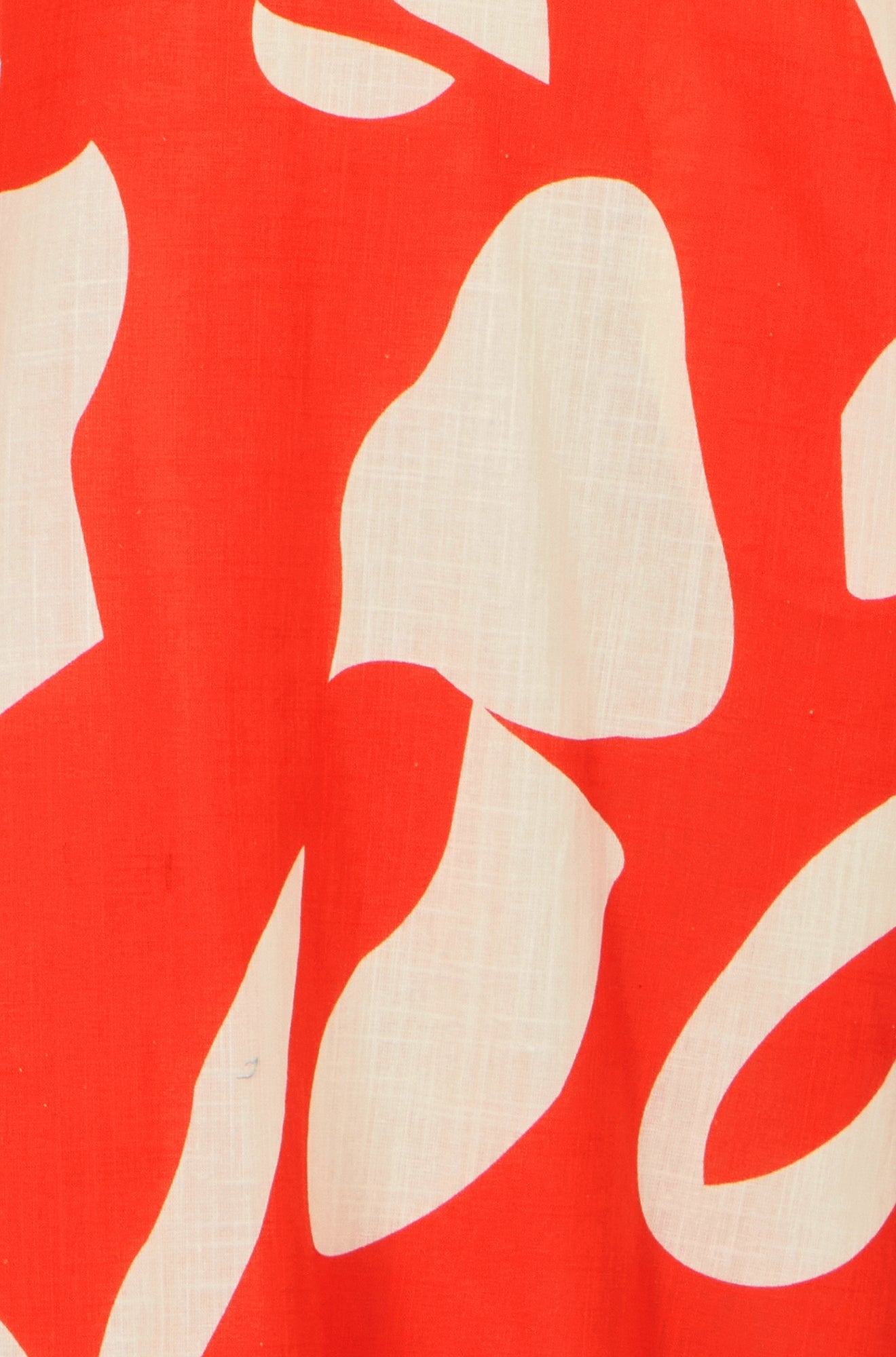 Yumi Orange Abstract Maxi Dress With Tie Back