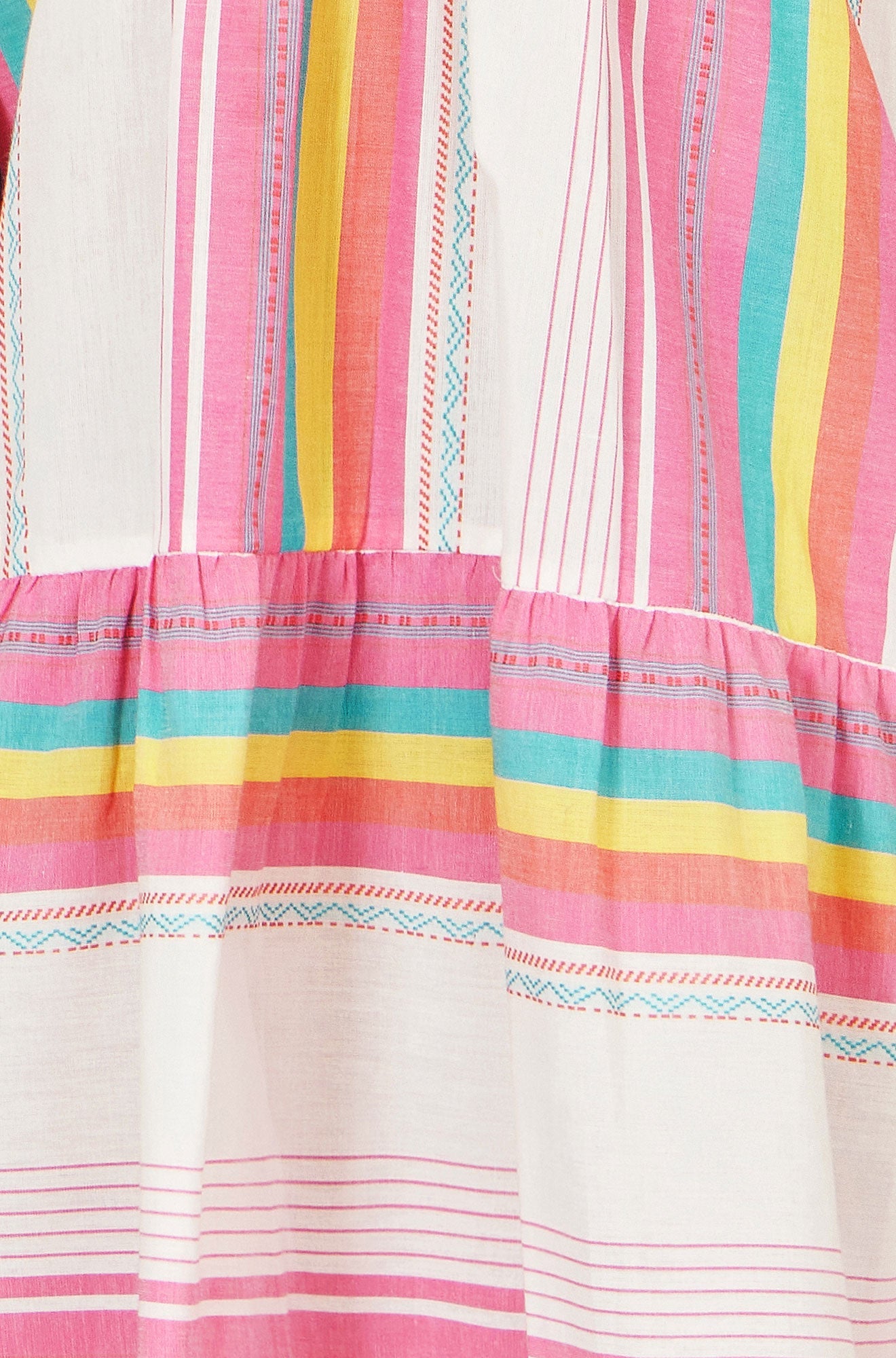 Yumi Multicolour Cotton Stripe Tunic