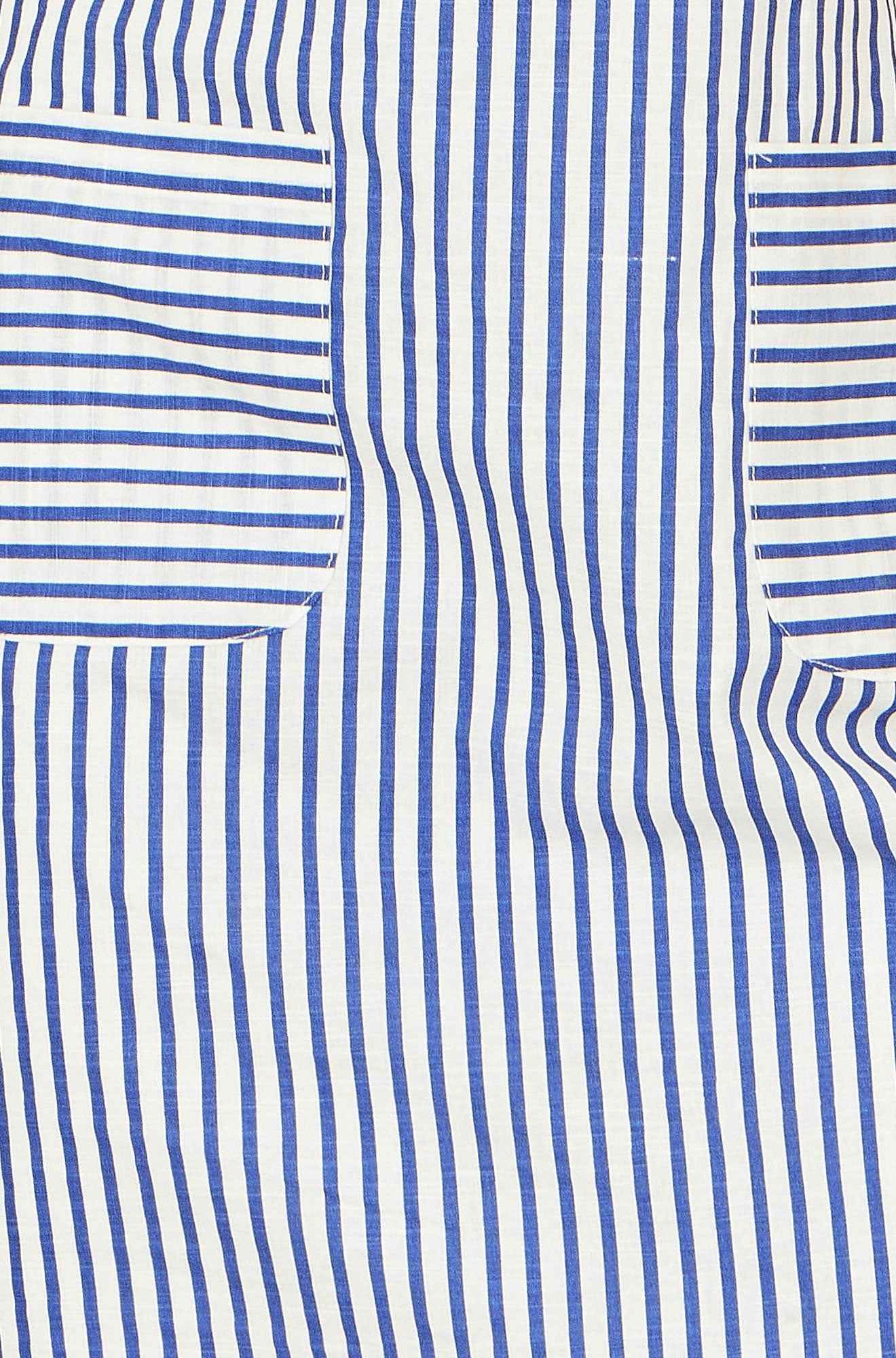 Yumi Navy Stripe Cotton Shift Dress
