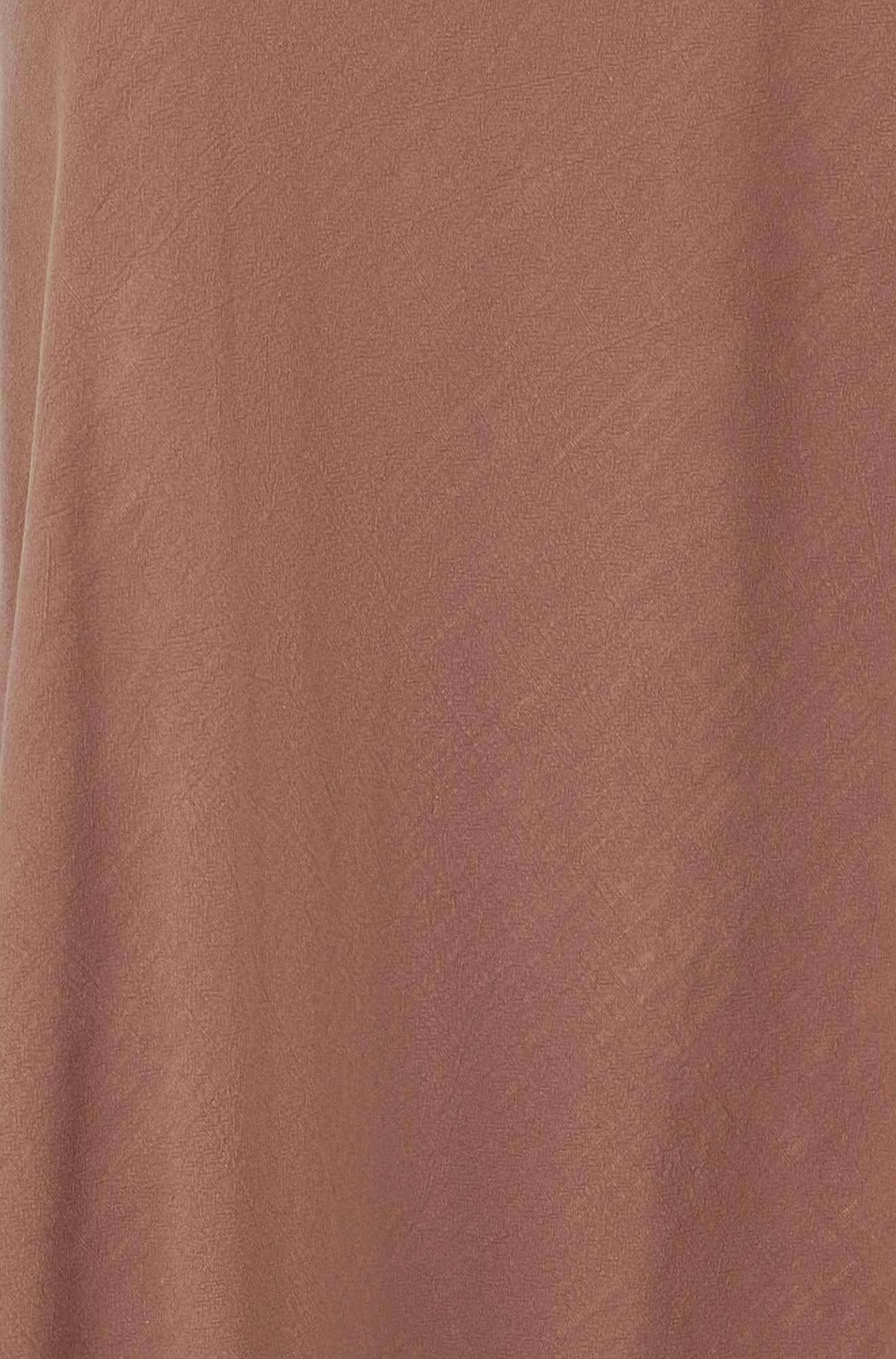 Yumi Brown Viscose Maxi Skirt