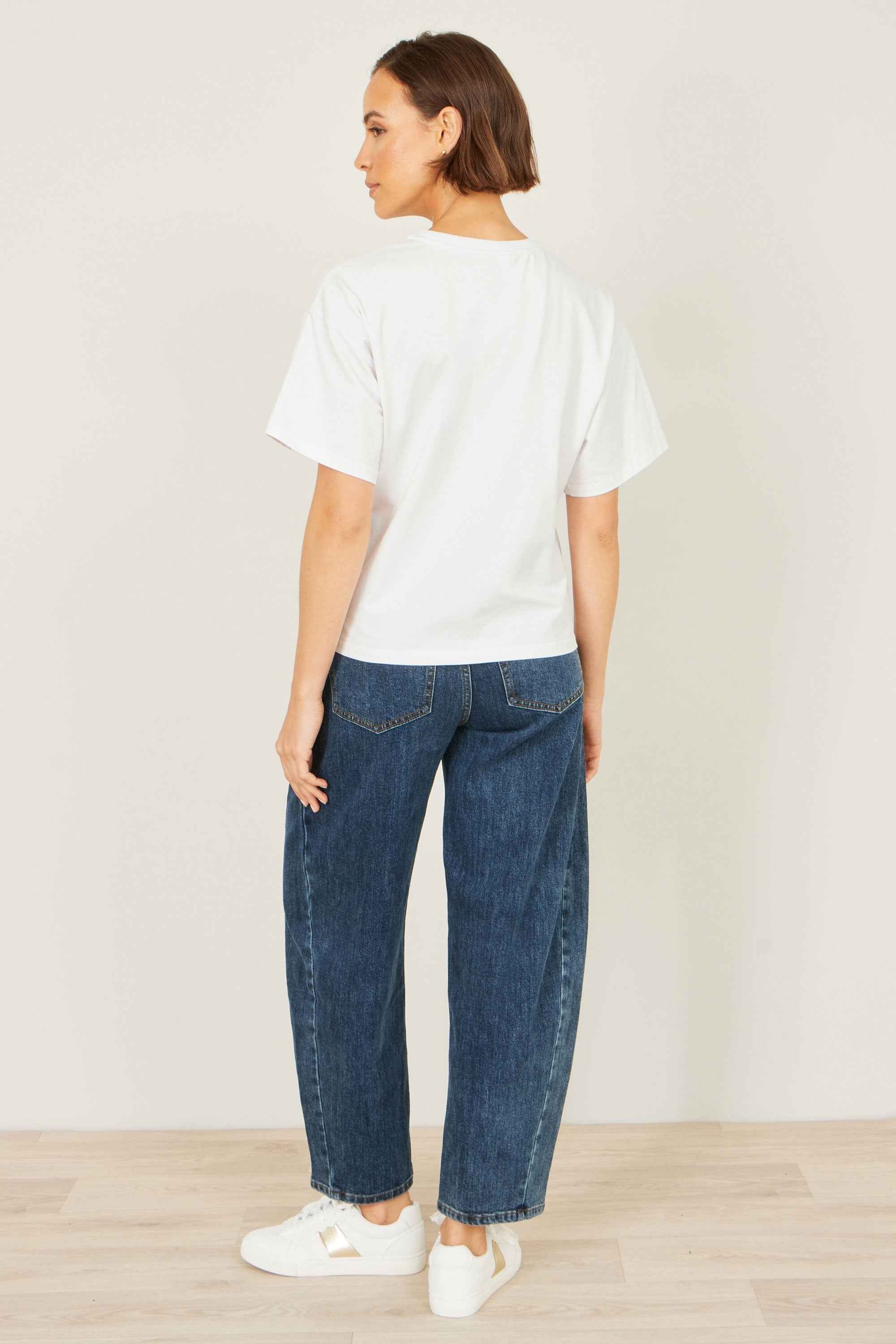 Yumi White Costa Rica Cotton T Shirt
