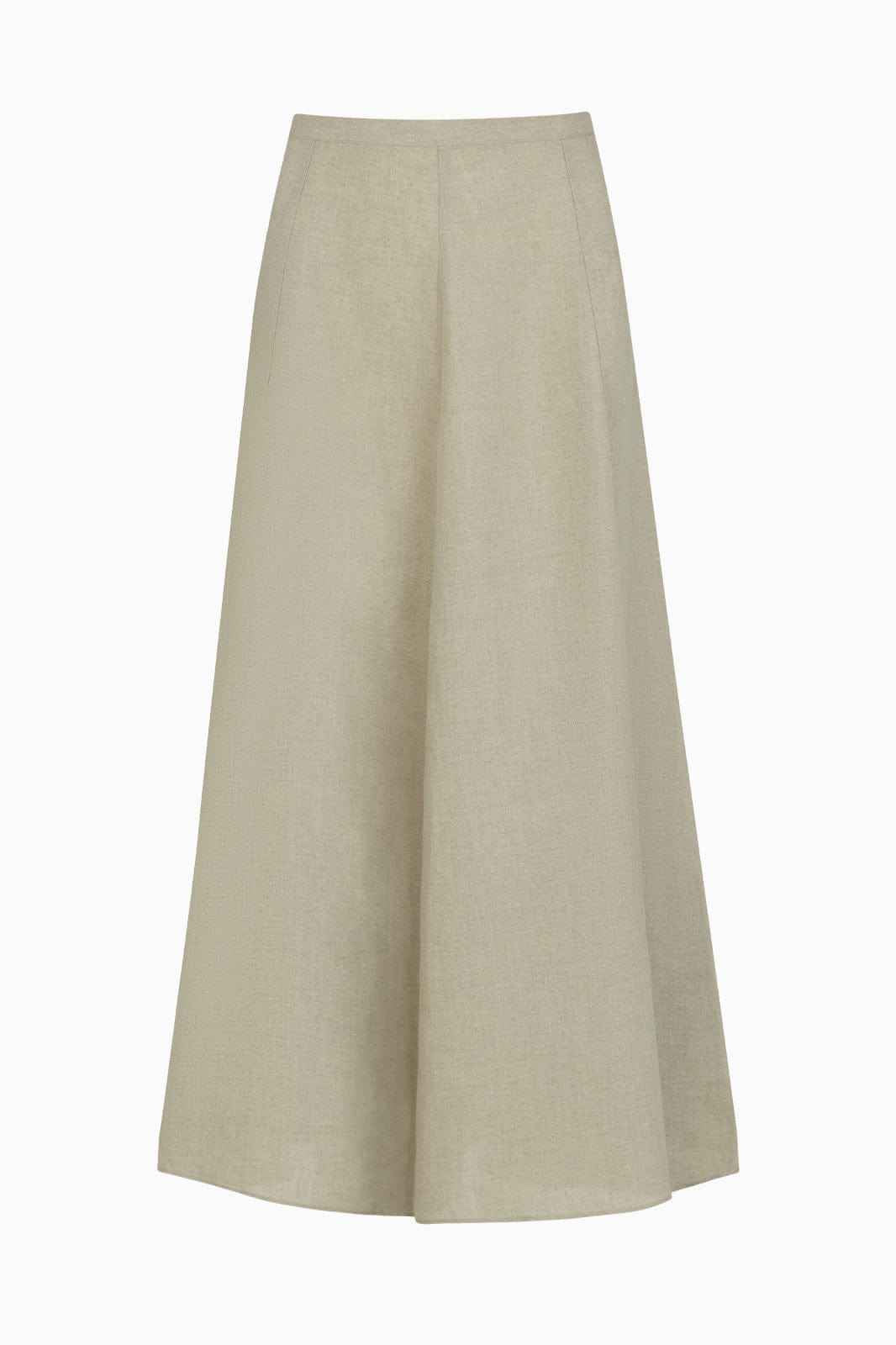 The Poppy Flowing Maxi Skirt in oatmeal