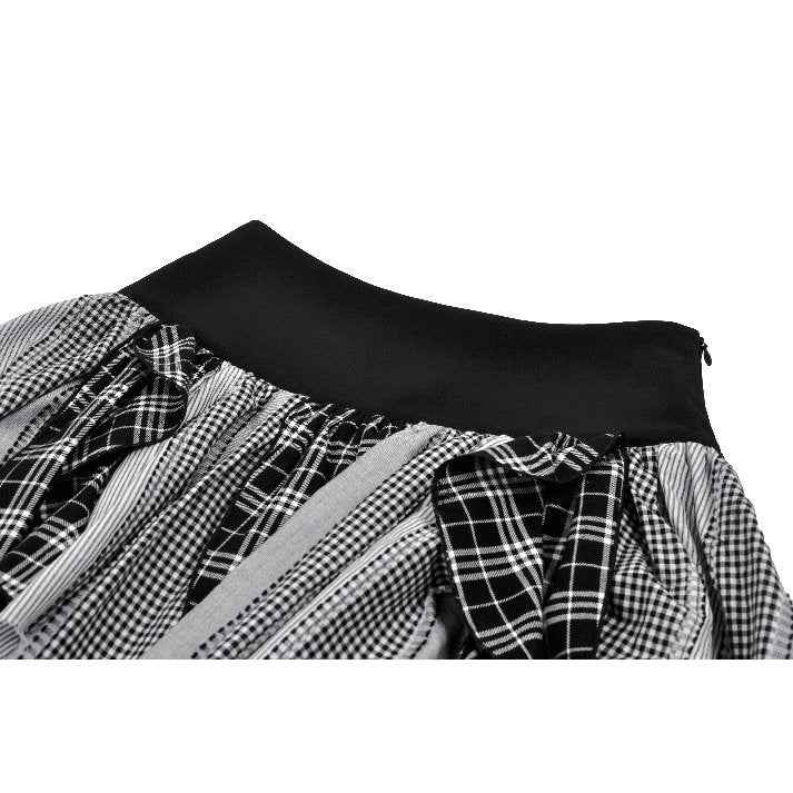 Dark in Love Morrigan Punk Patchwork Skirt