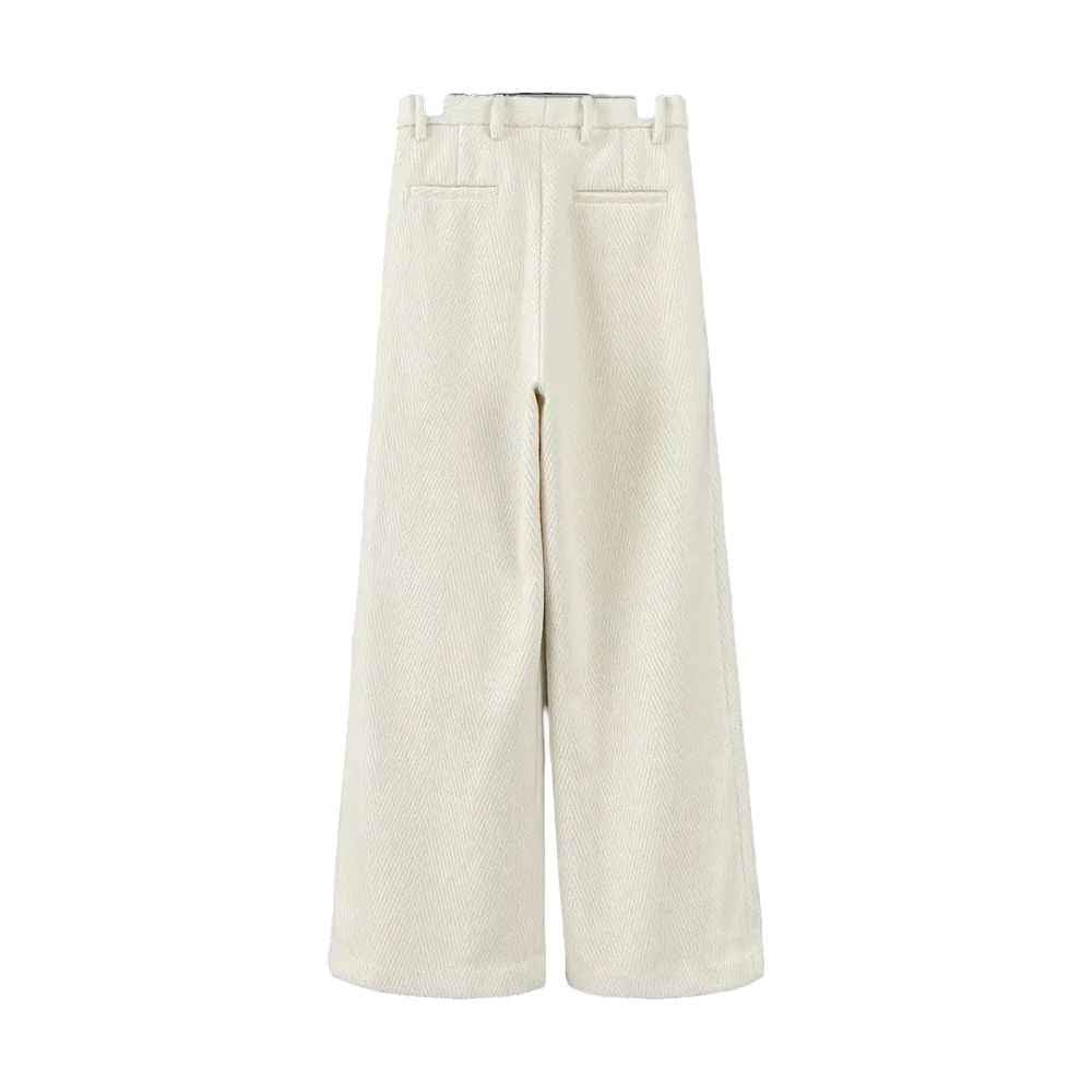 KIKI Cream Two Piece Trouser Sets