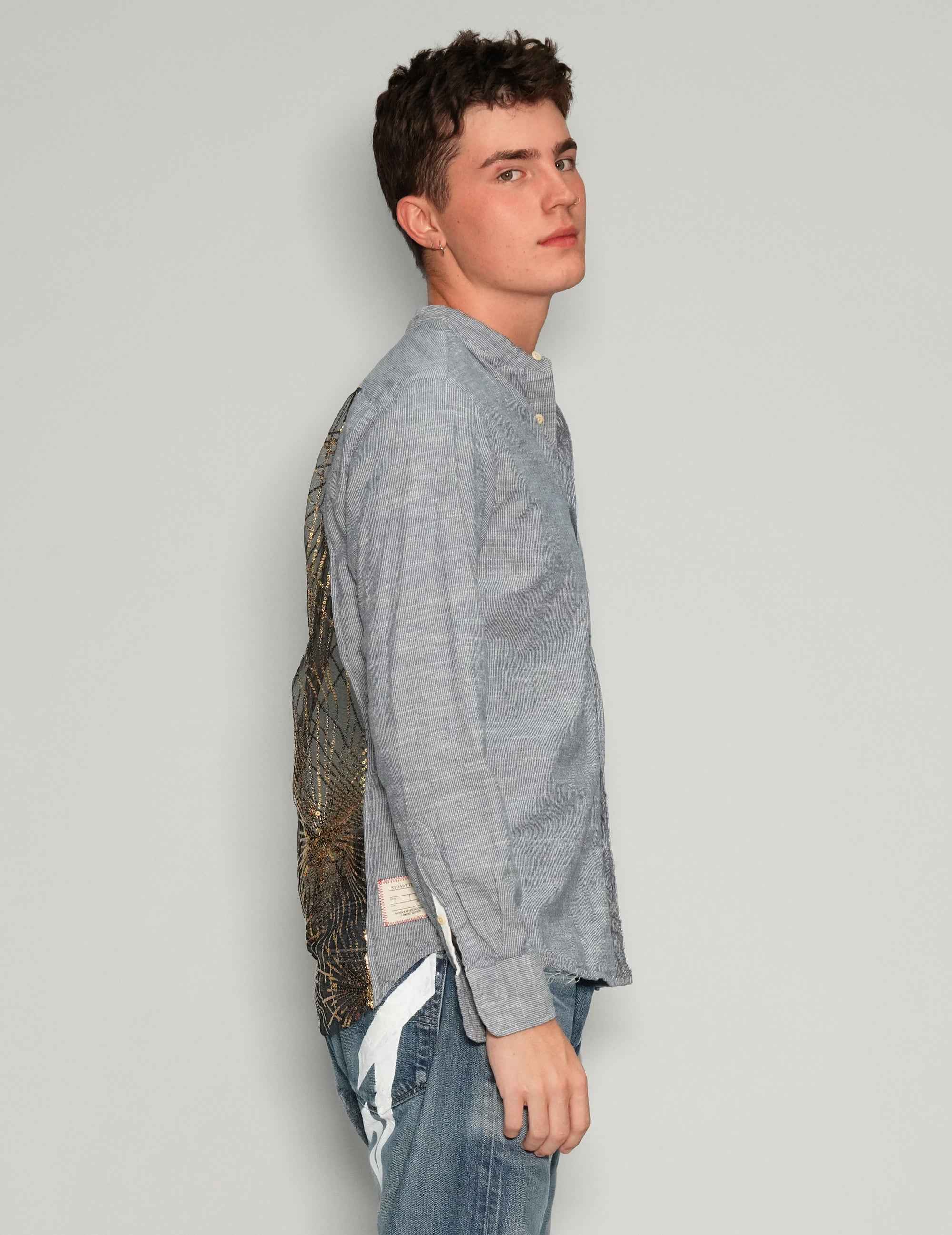 Party Back Granddad Collar Shirt
