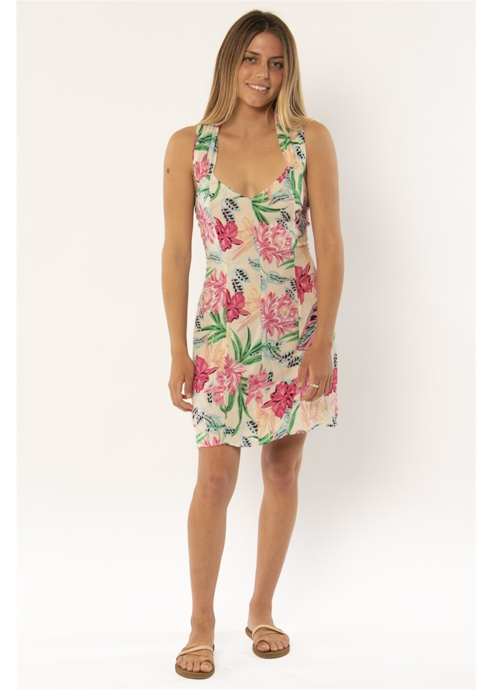 Sisstrevolution Electric Oasis WVN Mini Dress